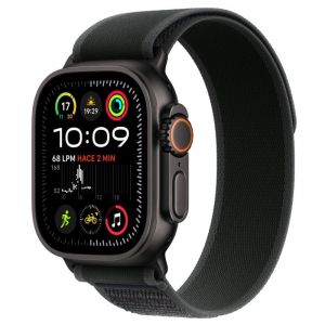 Apple Watch Ultra 2 OLED 49 mm Digital 410 x 502 pixels Ecrã táctil 4G Preto Wi-Fi GPS (MX4V3TY/A)