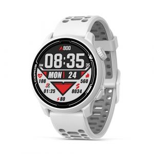 COROS Pace 2 Reloj Deportivo GPS con Pulsómetro Batería de 14 Días Duración Navegación Barómetro Plan de Entrenamiento Seguimiento del Sueño Natación Bicicleta Carrera Triatlón-Silicona Blanca