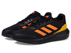 adidas Boy's Run Falcon 3.0 (Little Kid/Big Kid) Black/Screaming Orange/Solar Gold 5.5 Big Kid M