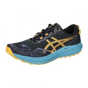 ASICS Fuji Lite 4 Hombre Zapatillas de Trail Running Negro Amarillo