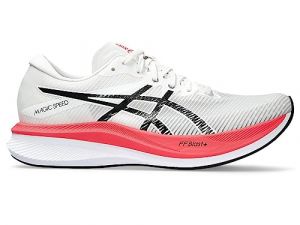 ASICS Magic Speed 3 Uomo Hombre Zapatos para Correr Blanco Negro