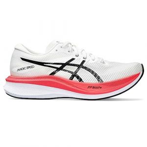 ASICS Magic Speed 3 Mujer Zapatos para Correr Blanco Negro