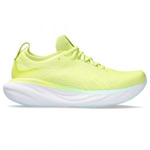 ASICS Nimbus 25 Hombre Zapatos para Correr Amarillo Blanco