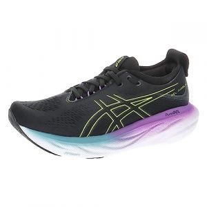 ASICS Nimbus 25 Mujer Zapatos para Correr Negro Amarillo