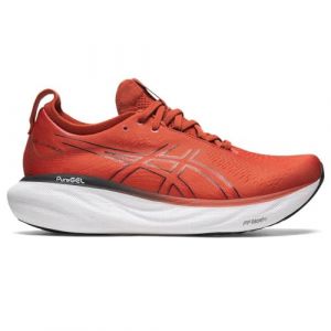 ASICS Nimbus 25 Zapatillas de Carretera para Hombre Rojo Blanco 42 EU