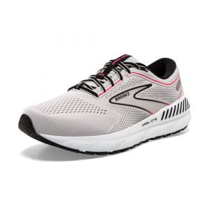 Brooks Women's Ariel GTS 23 Running Shoe - Grey/Black/Pink - 7.5 X-Wide