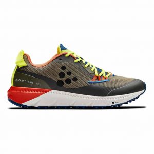 Ténis Craft ADV Nordic Trail verde caqui amarelo fluorescente - 45.5