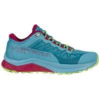 Calçado de Trailrunning Mulher - LA SPORTIVA Karacal W - Topázio/Ameixa Vermelha