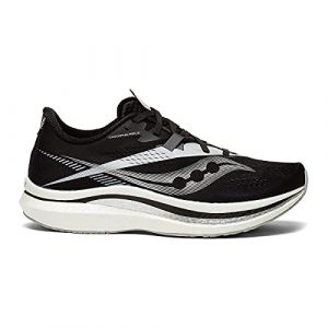 Saucony Men's Endorphin Pro 2 Running Shoe - Color: Black/White - Size: 12 - Width: Regular