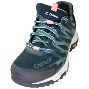 CHIRUCA Marbella 05 - Zapatos Deportivos Mujer De Montaña Goretex Suela Vibram En Color Petróleo Coral con Cordones - 42