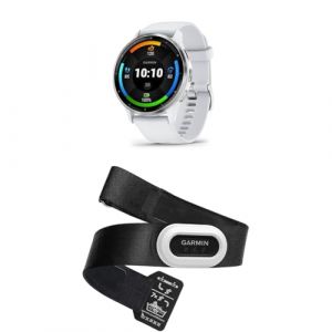 Garmin Venu 3 ? GPS Fitness Smartwatch Whitestone with Bluetooth Calling and Voice Assistant