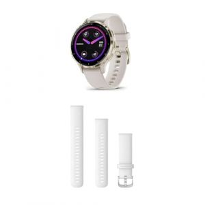 Garmin Venu 3S ? GPS Fitness Smartwatch Ivory with Bluetooth Calling and Voice Assistant