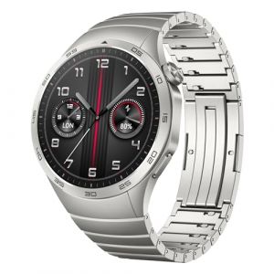 Huawei Reloj Inteligente Watch GT 4 ? hasta 2 semanas de duración de la batería ? Compatible con Android e iOS ? Monitoreo de Salud con arritmia de Onda de Pulso ? GPS Integrado ? 46 mm Acero