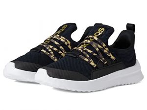 adidas Girl's Lite Racer Adapt 5.0 (Little Kid/Big Kid) Black/Gold Metallic/White 4 Big Kid M