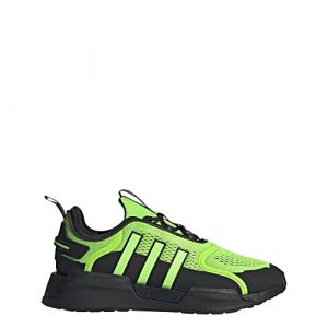 adidas Men's NMD_V3 Sneaker (Black/Lime Green