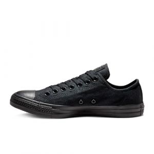 Converse Chuck Taylor All Star Low Black Canvas Trainers-UK 8