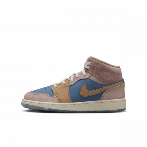 Sapatilhas Air Jordan 1 Mid Sneaker School Júnior - Azul