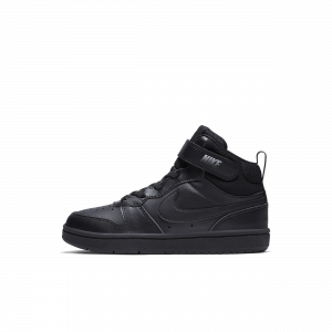 Sapatilhas Nike Court Borough Mid 2 para criança - Preto