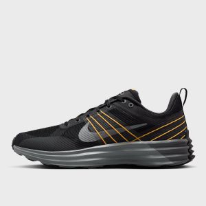 Lunar Roam black/iron grey/smoke grey/laser orange, da Nike, Running, em preto, tamanho: 41