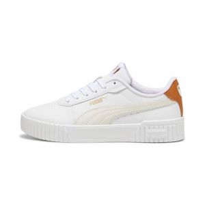 PUMA Zapatillas Carina 2.0 Mujer 37.5 White Frosted Ivory Caramel Latte Beige