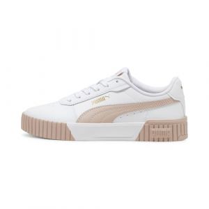 PUMA Zapatillas Carina 2.0 Mujer 38 White Frosted Ivory Caramel Latte Beige