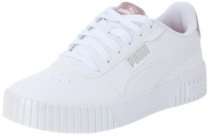 PUMA Zapatillas Carina 2.0 GirlPower Mujer 37 White Silver Mist Passionfruit Gray Pink