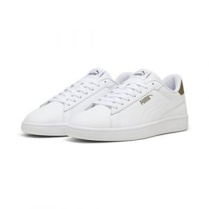 PUMA Zapatillas Smash 3.0 L 45 White Wild Willow Green