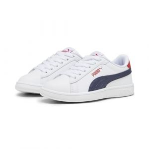 PUMA Zapatillas Smash 3.0 L Niño 35 White Navy For All Time Red Blue