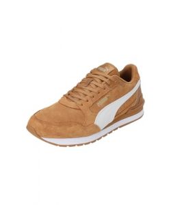 PUMA Zapatillas ST Runner v4 Suede 46 Desert Tan Vapor Gray Team Gold White Brown Beige