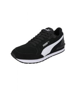 PUMA Zapatillas ST Runner v4 Suede 42 Black White Silver Metallic