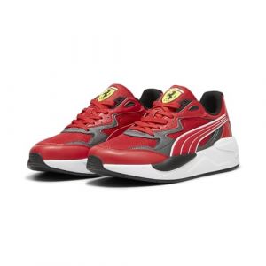 PUMA Zapatillas de automovilismo Scuderia Ferrari X-Ray Speed 43 Rosso Corsa Aged Silver Black Red Gray