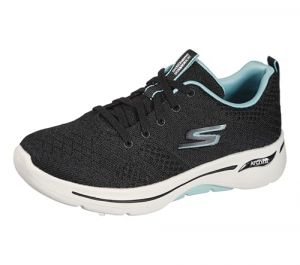 Skechers Women's Go Walk Arch Fit Unify Walking Shoe (Black/Aqua