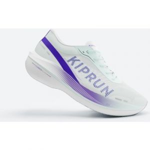 Sapatilhas de corrida com placa de carbono mulher kiprun kd900x.2 verde/roxo