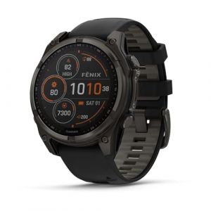 Garmin Reloj Inteligente de Carga Solar Fenix 8-47 mm | hasta 48 días de duración de la batería con Altavoz Integrado