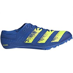 adidas Adizero Finesse Spike Shoe - Unisex Track & Field Football Blue/Solar Yellow/Royal Blue