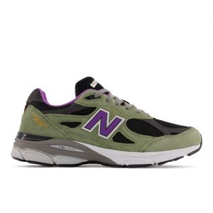 New Balance Homens MADE in USA 990v3 in Verde, Leather, Tamanho 45.5