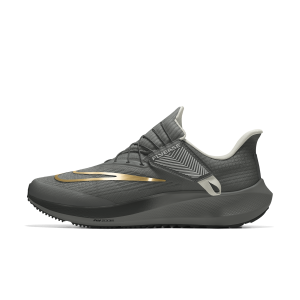 Sapatilhas de running para estrada fáceis de calçar/descalçar personalizáveis Nike Pegasus FlyEase By You para homem - Preto