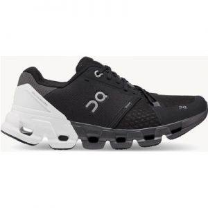 ON Running Women's Cloudflyer 4 Trainers - Black/White - Size: UK 8