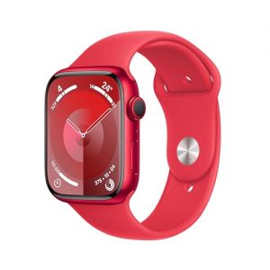 Apple Watch Series 9 (GPS) - Caja de Aluminio (Product) Red de 45 mm - Correa Deportiva (Product) Red - Talla S/M