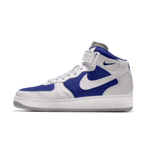 Sapatilhas personalizáveis Nike Air Force 1 Mid By You para mulher - Azul
