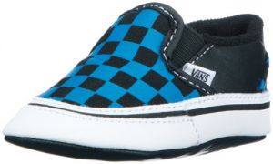 Vans Classic Slip-On (Checkerboard) Brilliant Blue/Black VKWK5GT - Zapatillas de Tela para niños